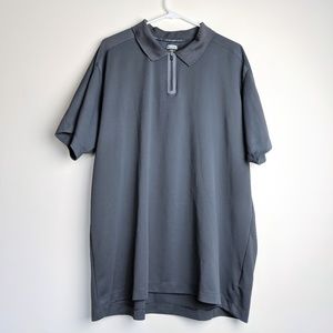 Columbia Titanium Quarter Zip Collared Shirt Gray